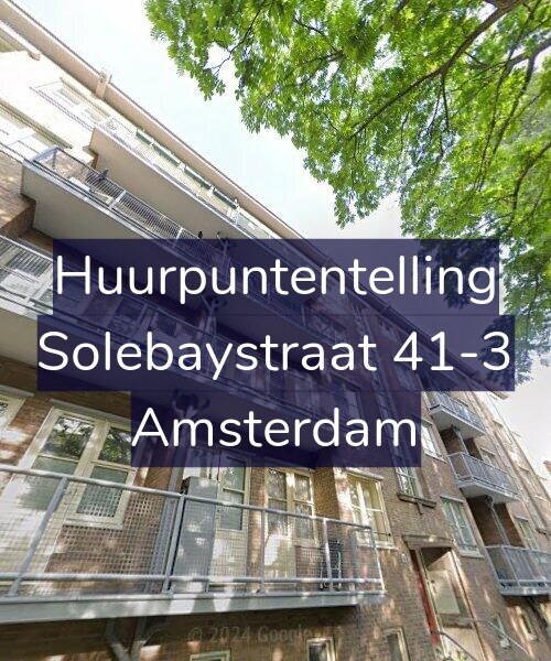 Foto gevel Huurpuntentelling voor Solebaystraat 41-3, Amsterdam
