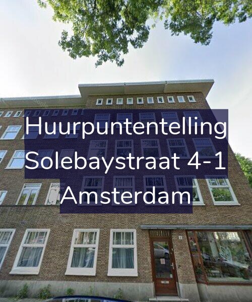 Foto gevel Huurpuntentelling voor Solebaystraat 4-1, Amsterdam
