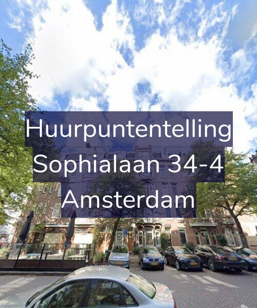 Foto gevel Huurpuntentelling voor Sophialaan 34-4, Amsterdam