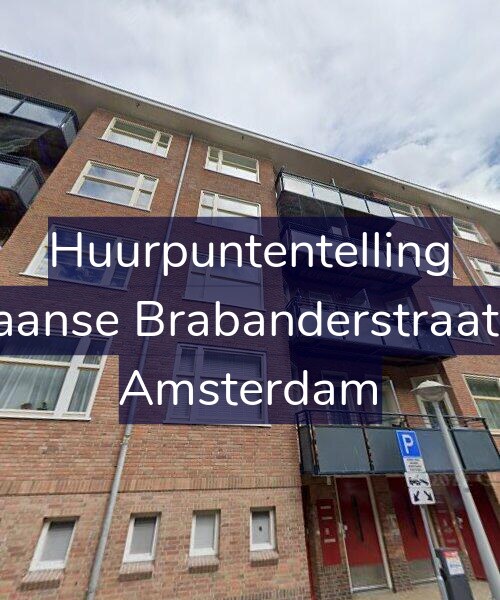 Foto gevel Huurpuntentelling voor Spaanse Brabanderstraat 16, Amsterdam