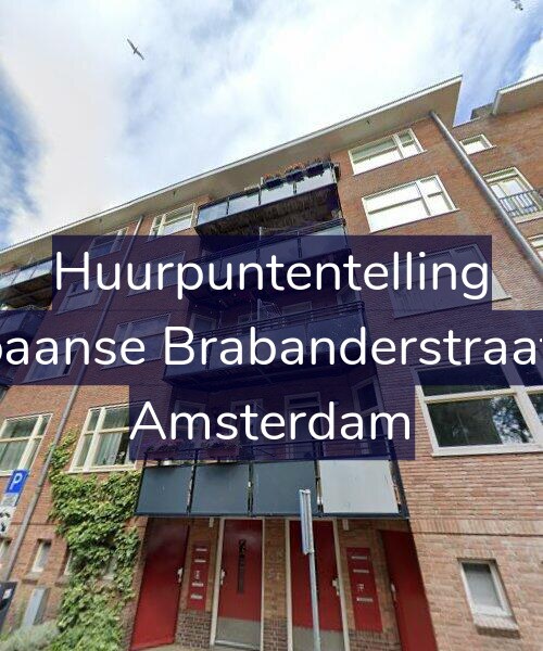 Foto gevel Huurpuntentelling voor Spaanse Brabanderstraat 9, Amsterdam