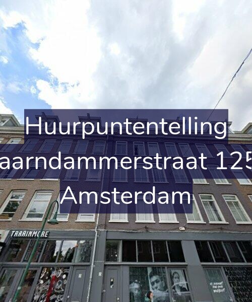 Foto gevel Huurpuntentelling voor Spaarndammerstraat 125-3, Amsterdam