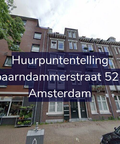 Foto gevel Huurpuntentelling voor Spaarndammerstraat 52-H, Amsterdam