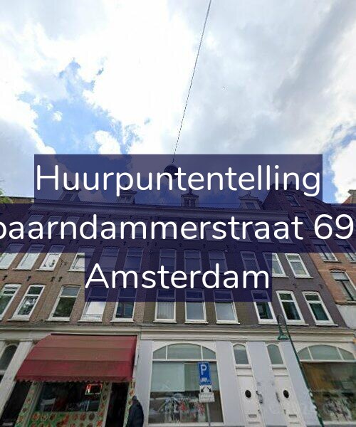 Foto gevel Huurpuntentelling voor Spaarndammerstraat 69-3, Amsterdam