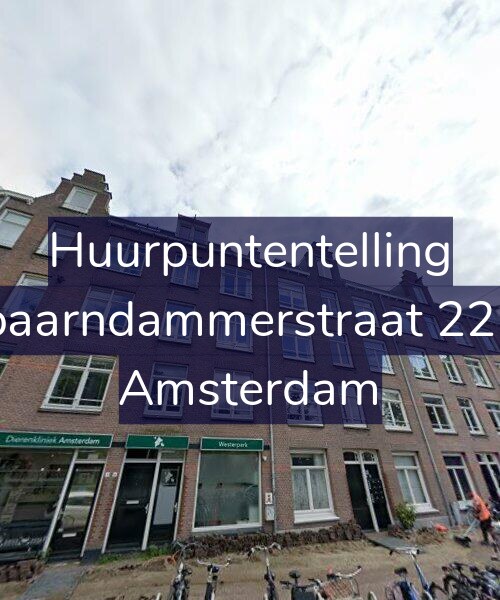 Foto gevel Huurpuntentelling voor Spaarndammerstraat 22-A, Amsterdam