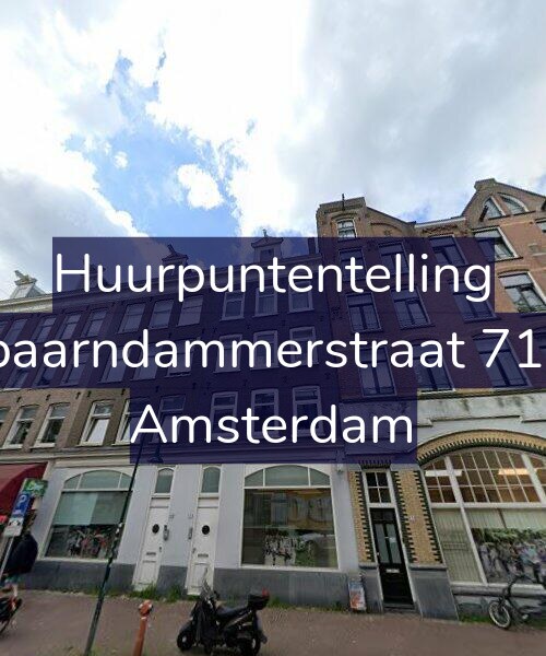 Foto gevel Huurpuntentelling voor Spaarndammerstraat 71-1, Amsterdam