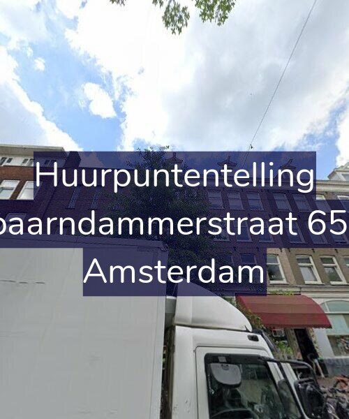 Foto gevel Huurpuntentelling voor Spaarndammerstraat 65-1, Amsterdam