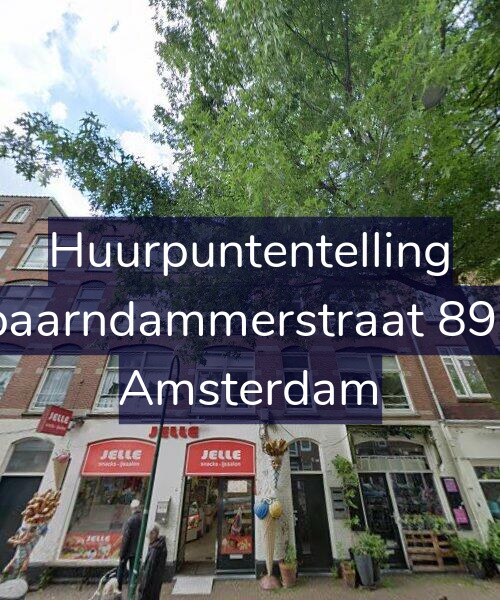 Foto gevel Huurpuntentelling voor Spaarndammerstraat 89-B, Amsterdam