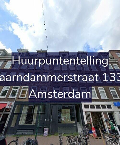Foto gevel Huurpuntentelling voor Spaarndammerstraat 133-1, Amsterdam