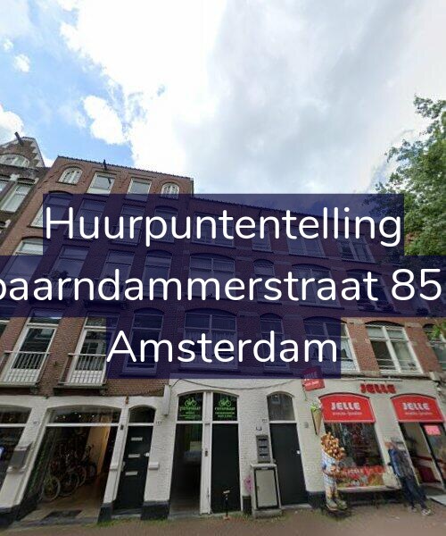 Foto gevel Huurpuntentelling voor Spaarndammerstraat 85-B, Amsterdam