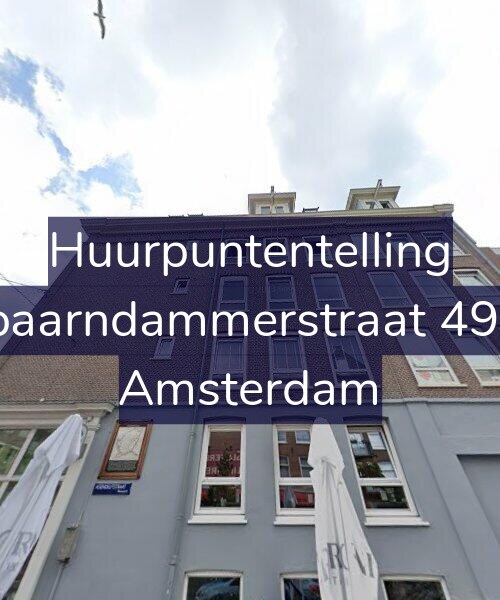 Foto gevel Huurpuntentelling voor Spaarndammerstraat 49-3, Amsterdam