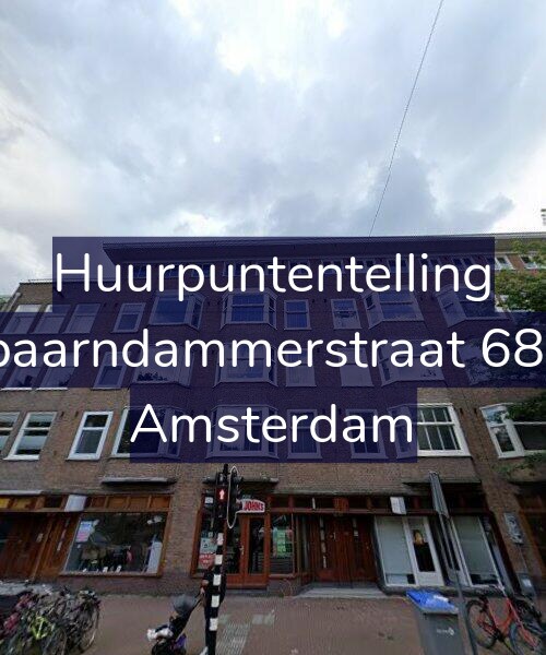 Foto gevel Huurpuntentelling voor Spaarndammerstraat 68-1, Amsterdam
