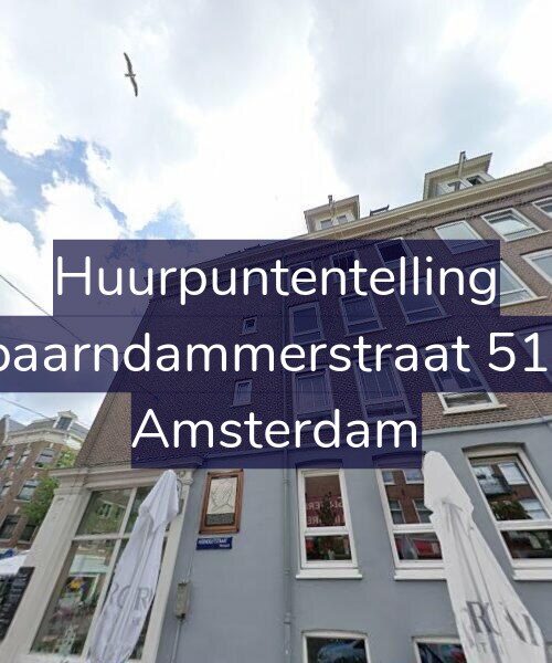 Foto gevel Huurpuntentelling voor Spaarndammerstraat 51-3, Amsterdam