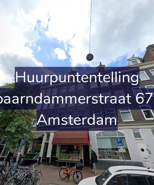Foto gevel Huurpuntentelling voor Spaarndammerstraat 67-1, Amsterdam