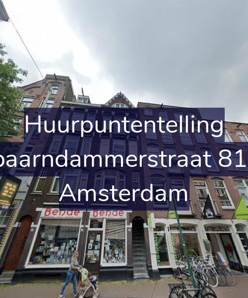 Foto gevel Huurpuntentelling voor Spaarndammerstraat 81-1, Amsterdam