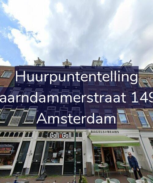 Foto gevel Huurpuntentelling voor Spaarndammerstraat 149-F, Amsterdam