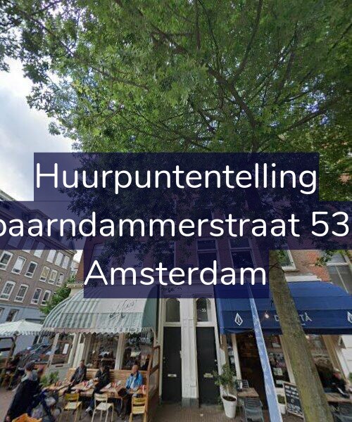 Foto gevel Huurpuntentelling voor Spaarndammerstraat 53-1, Amsterdam