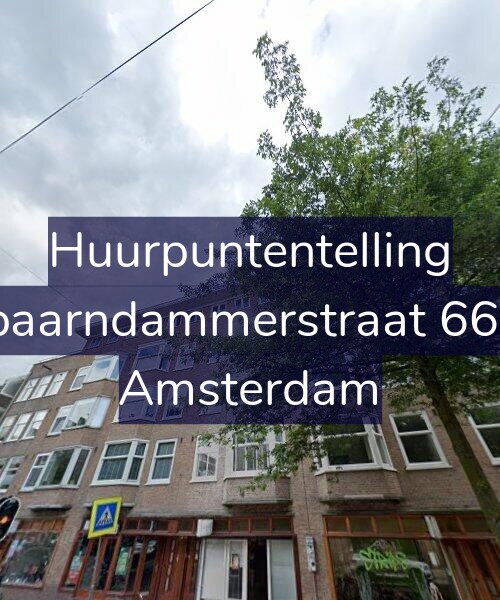 Foto gevel Huurpuntentelling voor Spaarndammerstraat 66-3, Amsterdam