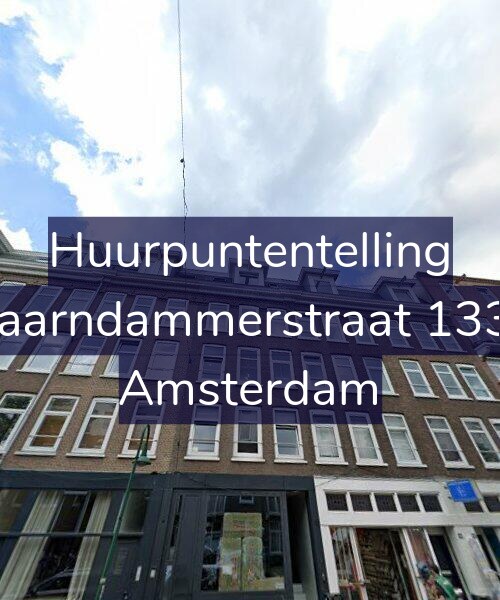 Foto gevel Huurpuntentelling voor Spaarndammerstraat 133-3, Amsterdam