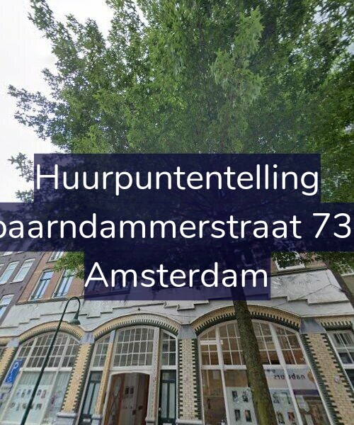Foto gevel Huurpuntentelling voor Spaarndammerstraat 73-2, Amsterdam