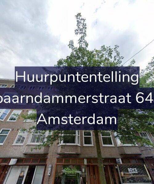Foto gevel Huurpuntentelling voor Spaarndammerstraat 64-3, Amsterdam