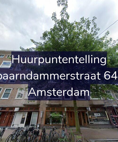 Foto gevel Huurpuntentelling voor Spaarndammerstraat 64-4, Amsterdam