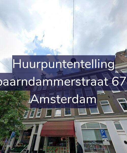 Foto gevel Huurpuntentelling voor Spaarndammerstraat 67-2, Amsterdam