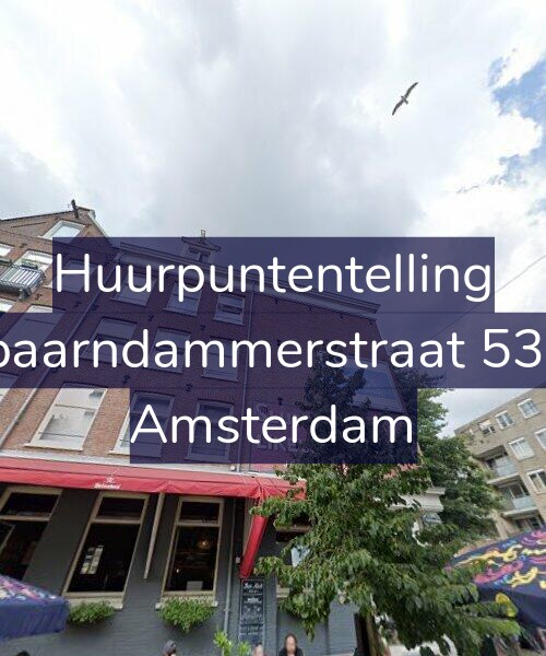 Foto gevel Huurpuntentelling voor Spaarndammerstraat 53-3, Amsterdam