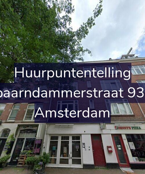 Foto gevel Huurpuntentelling voor Spaarndammerstraat 93-1, Amsterdam