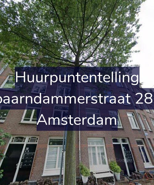 Foto gevel Huurpuntentelling voor Spaarndammerstraat 28-B, Amsterdam