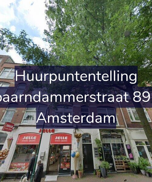 Foto gevel Huurpuntentelling voor Spaarndammerstraat 89-A, Amsterdam