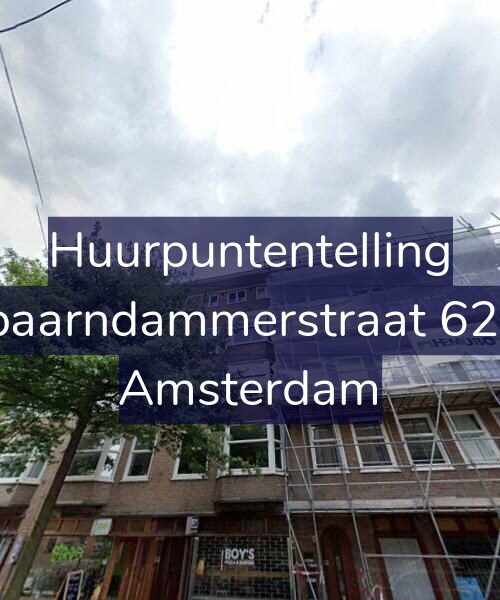 Foto gevel Huurpuntentelling voor Spaarndammerstraat 62-2, Amsterdam