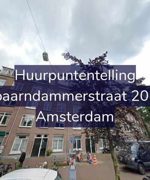 Foto gevel Huurpuntentelling voor Spaarndammerstraat 20-A, Amsterdam