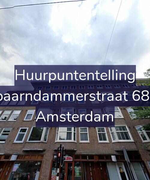 Foto gevel Huurpuntentelling voor Spaarndammerstraat 68-2, Amsterdam