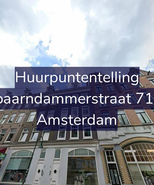 Foto gevel Huurpuntentelling voor Spaarndammerstraat 71-3, Amsterdam