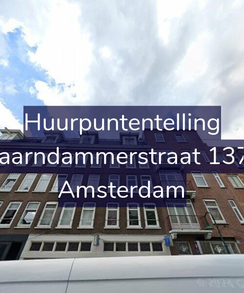 Foto gevel Huurpuntentelling voor Spaarndammerstraat 137-2, Amsterdam