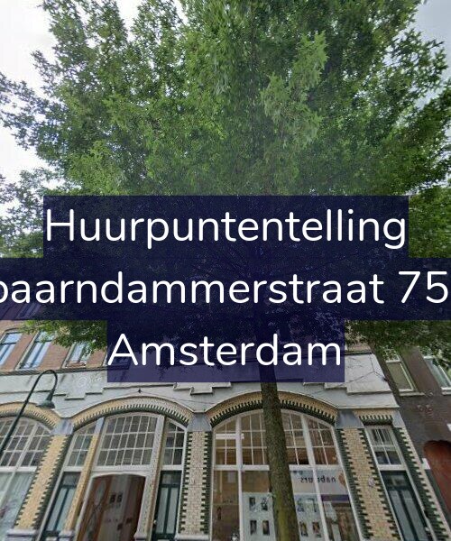 Foto gevel Huurpuntentelling voor Spaarndammerstraat 75-2, Amsterdam