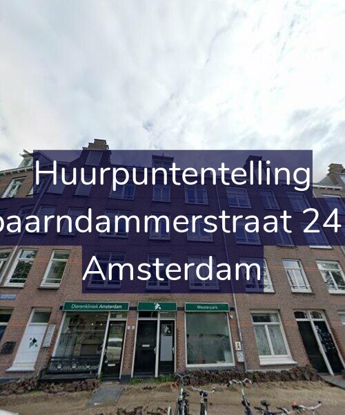 Foto gevel Huurpuntentelling voor Spaarndammerstraat 24-A, Amsterdam