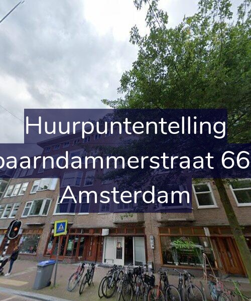 Foto gevel Huurpuntentelling voor Spaarndammerstraat 66-1, Amsterdam