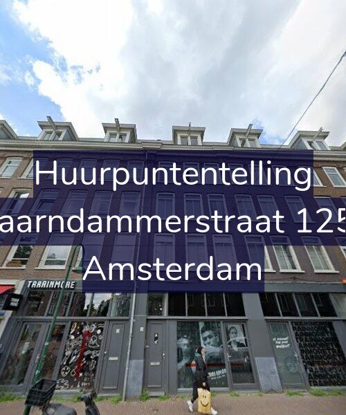 Foto gevel Huurpuntentelling voor Spaarndammerstraat 125-1, Amsterdam