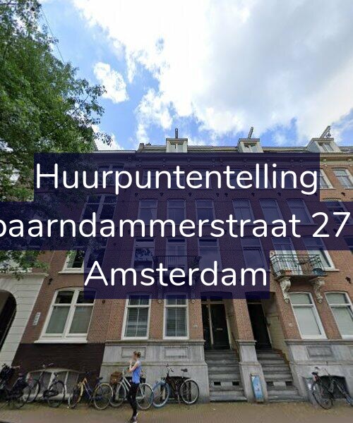 Foto gevel Huurpuntentelling voor Spaarndammerstraat 27-1, Amsterdam