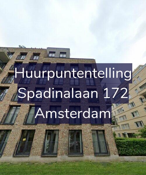 Foto gevel Huurpuntentelling voor Spadinalaan 172, Amsterdam