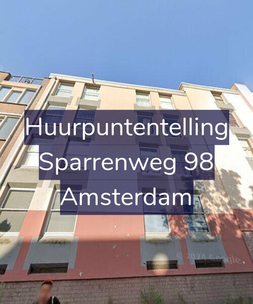 Foto gevel Huurpuntentelling voor Sparrenweg 98, Amsterdam