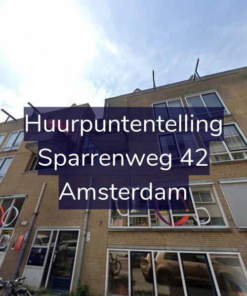 Foto gevel Huurpuntentelling voor Sparrenweg 42, Amsterdam