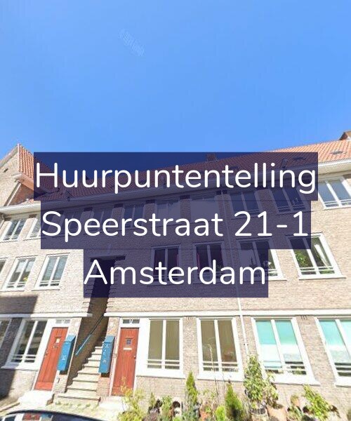 Foto gevel Huurpuntentelling voor Speerstraat 21-1, Amsterdam