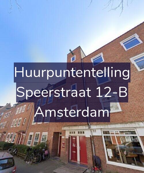 Foto gevel Huurpuntentelling voor Speerstraat 12-B, Amsterdam