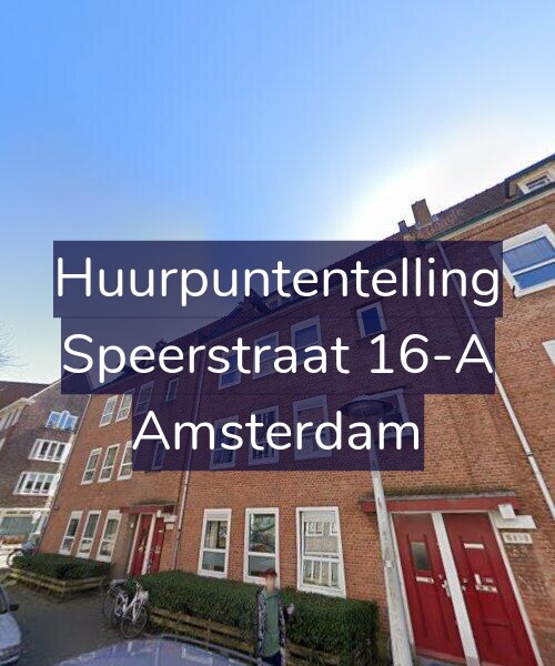 Foto gevel Huurpuntentelling voor Speerstraat 16-A, Amsterdam