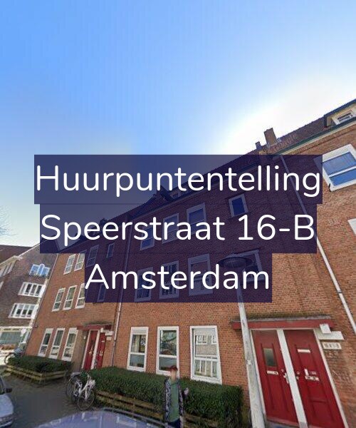 Foto gevel Huurpuntentelling voor Speerstraat 16-B, Amsterdam