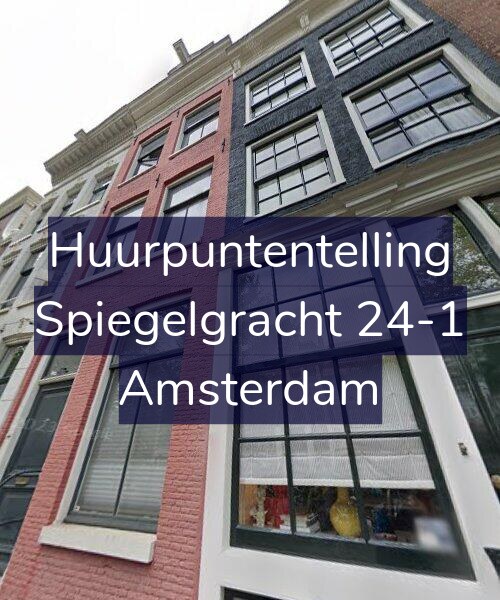 Foto gevel Huurpuntentelling voor Spiegelgracht 24-1, Amsterdam