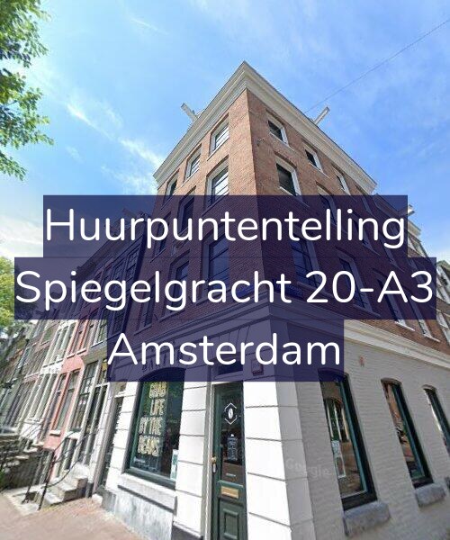 Foto gevel Huurpuntentelling voor Spiegelgracht 20-A3, Amsterdam